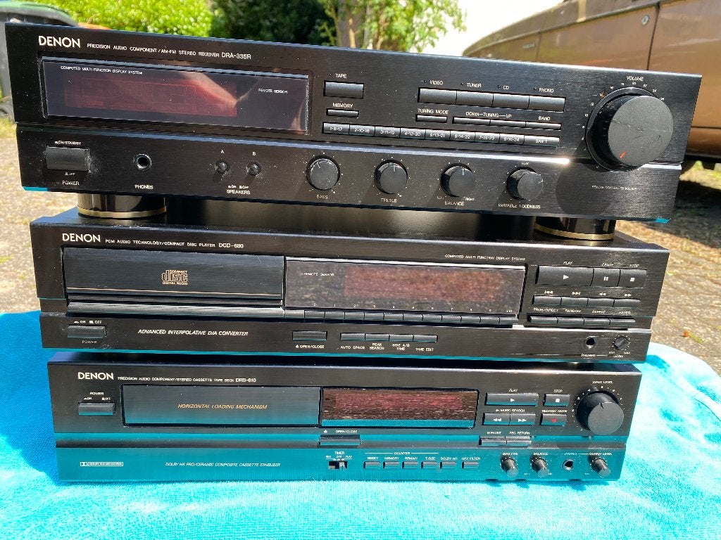 Denon audio set receiver/CD-speler/cassettedeck, Gebruikt, Tuner of Radio, Denon, Losse componenten