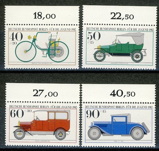 Berlijn 660/63 Auto's 1982 postfris, Postzegels en Munten, Ophalen of Verzenden, BRD, Postfris