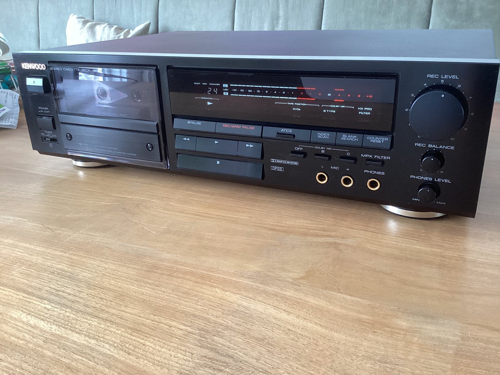 Kenwood KX 5010 3-motor Dolby B C HX Pro (880) als Nakamichi, Audio, Tv en Foto, Cassettedecks, Ophalen of Verzenden, Enkel, Kenwood