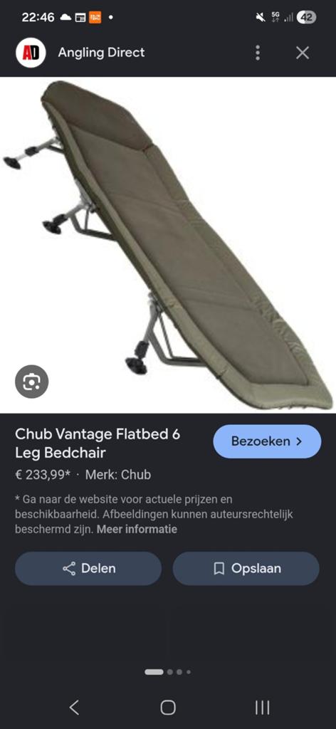 Nieuw in verpakking strechers&stoelen van JRC Chub en Mad, Ophalen, Nieuw, Overige typen