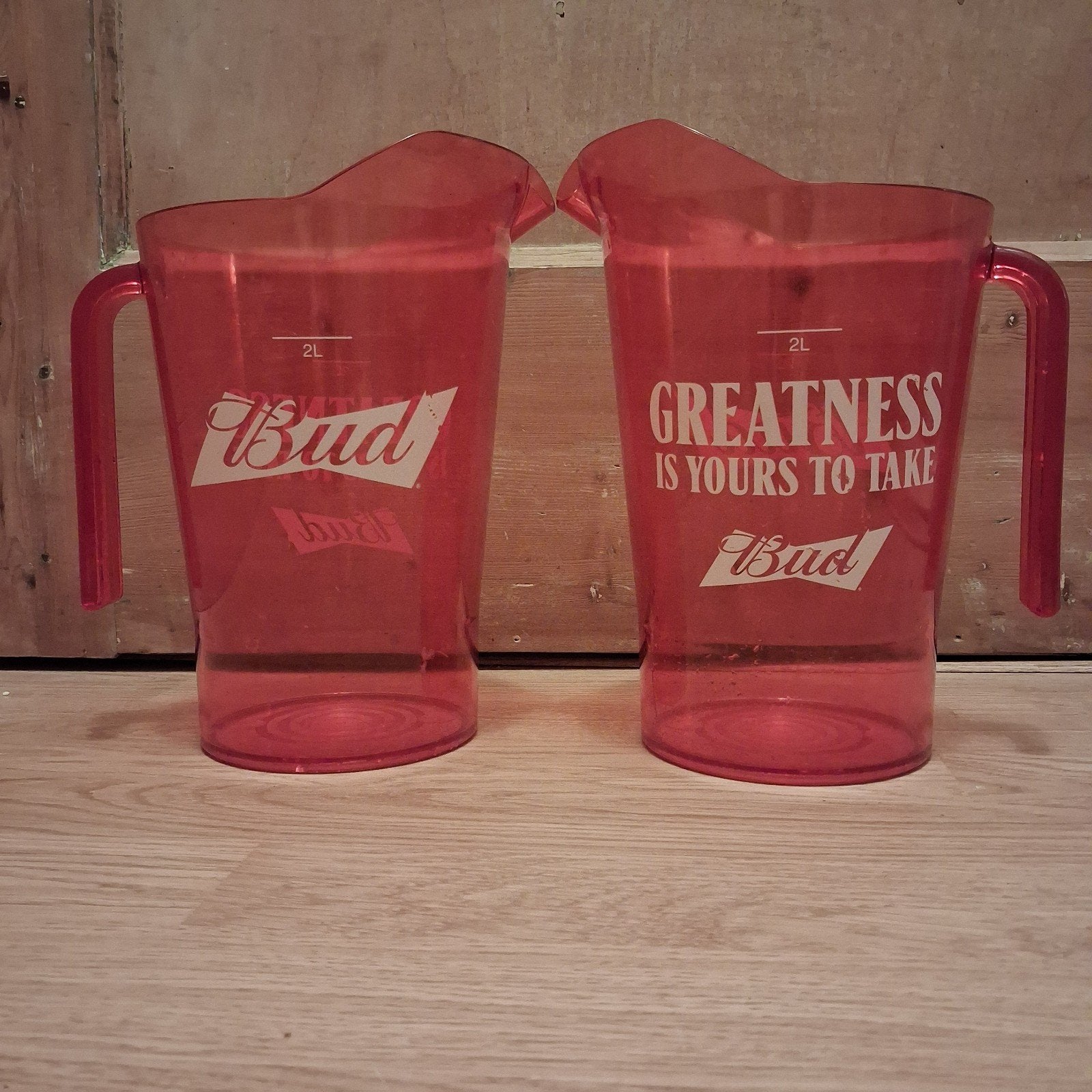 Budweiser 2L pitcher, Ophalen of Verzenden, Gebruikt, Overige typen, Overige merken