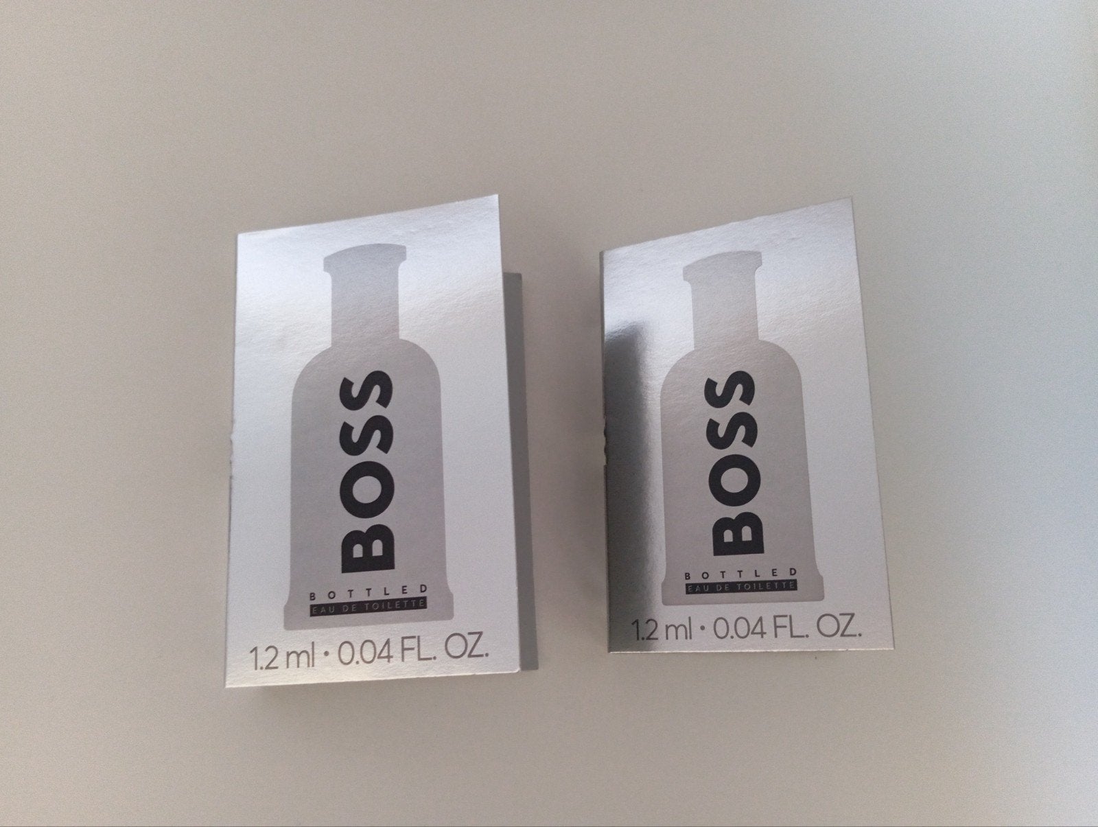 Nieuw 2x Hugo Boss Bottled Parfum samples 1,2 ml, Ophalen of Verzenden, Nieuw