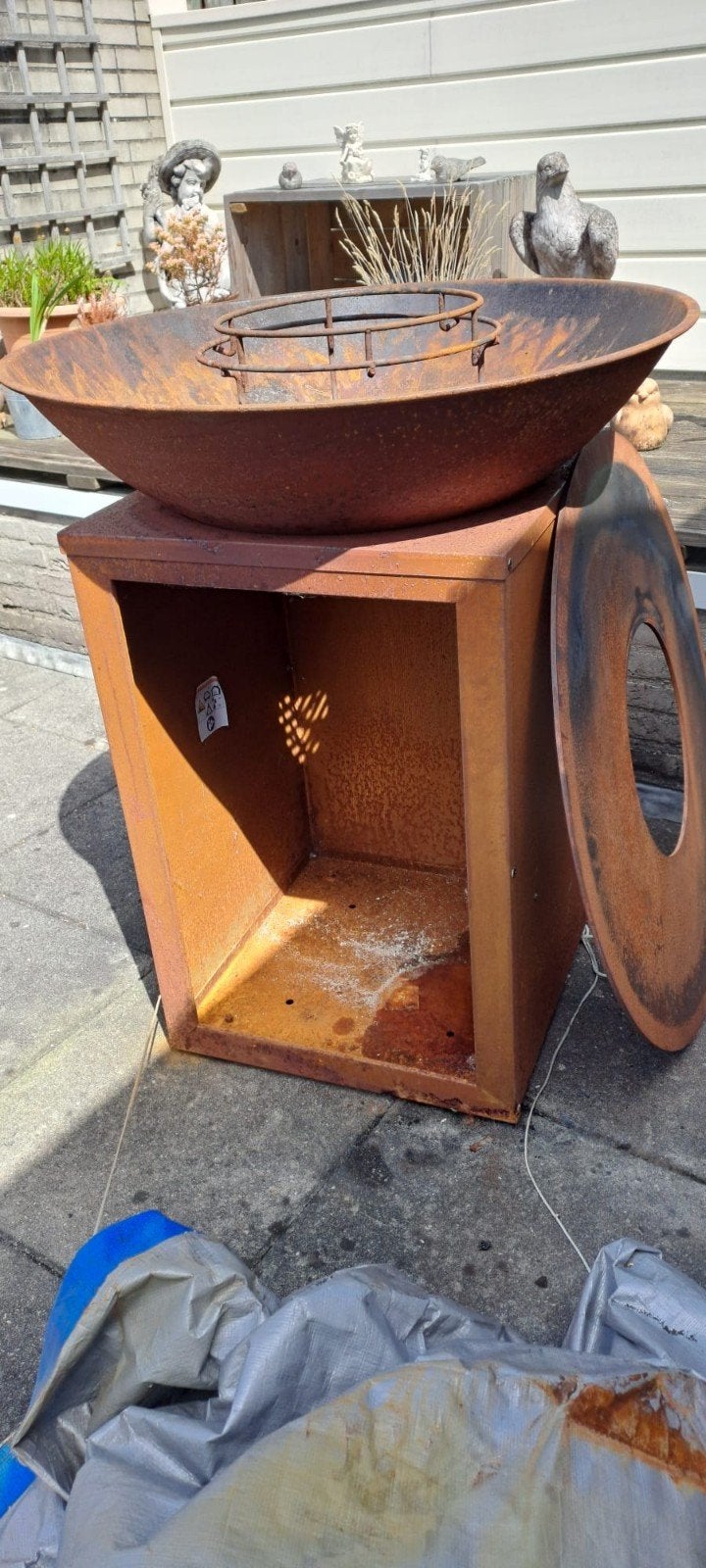 vuurschaal...BBQ en grillen op hout in 1!, Ophalen