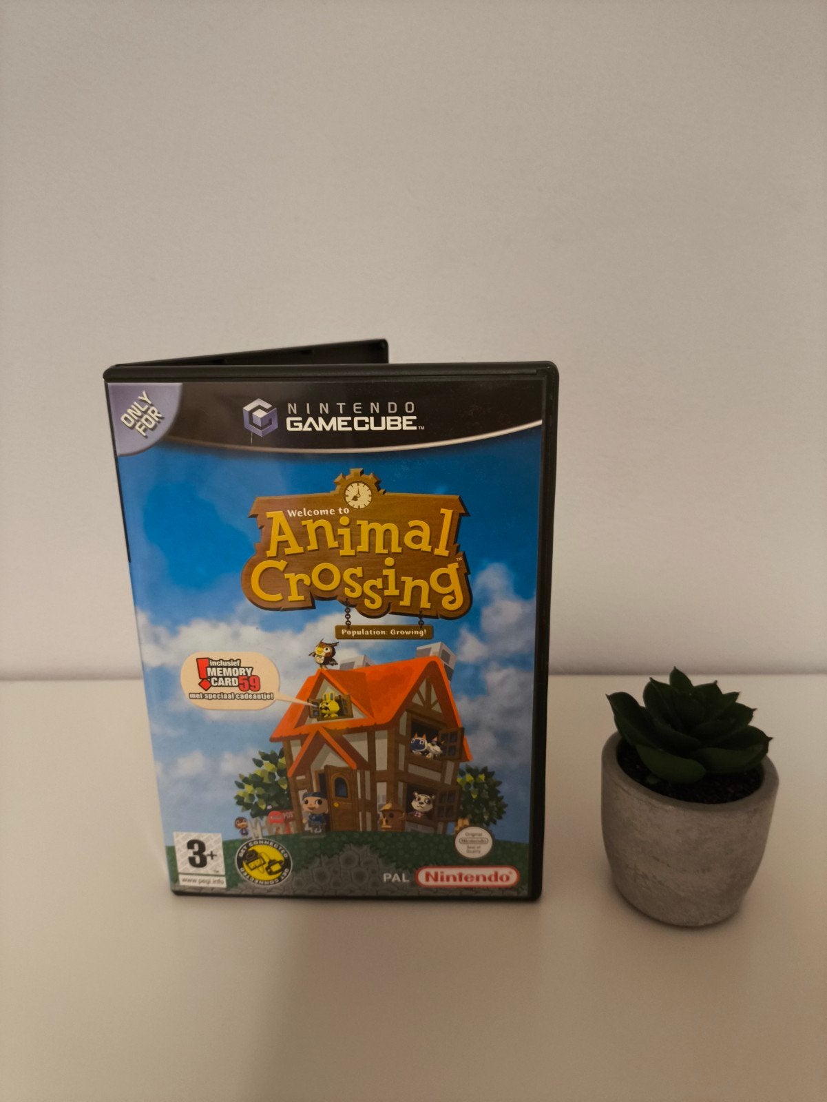 Animal Crossing (Gamecube) - Inclusief Memory Card, Spelcomputers en Games, Games | Nintendo GameCube, Gebruikt, 1 speler, Ophalen of Verzenden