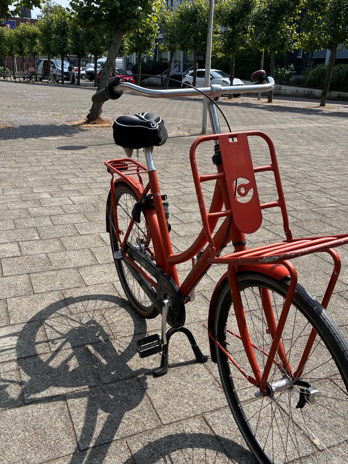 Cortina U4 Transportfiets Dames - Oranje, Overige merken, Terugtraprem, Gebruikt, Versnellingen