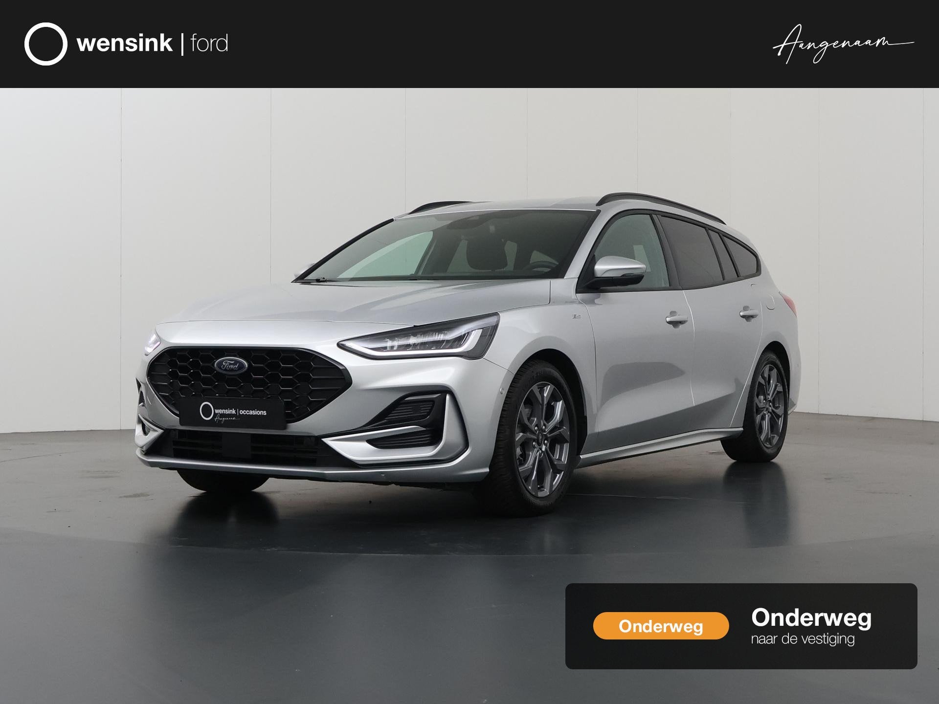 Ford Focus Wagon 1.0 EcoBoost Hybrid ST Line X | Afn. Trekha, Auto's, Stof, Gebruikt, Automatische klimaatregeling, 155 pk