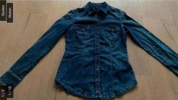 Liu jo spijkerblouse S nieuwstaat sterren, Ophalen of Verzenden, Zo goed als nieuw, Maat 36 (S), Blauw