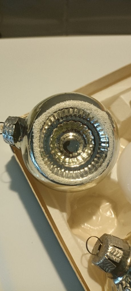 5 oude kerstballen., Ophalen of Verzenden, Gebruikt