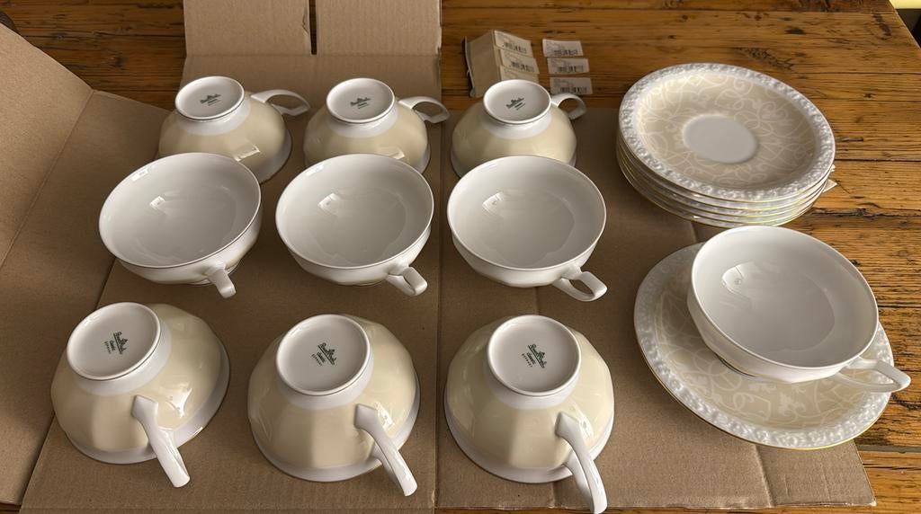 Vintage design Rosenthal tea cups and plates - Never used, Ophalen of Verzenden