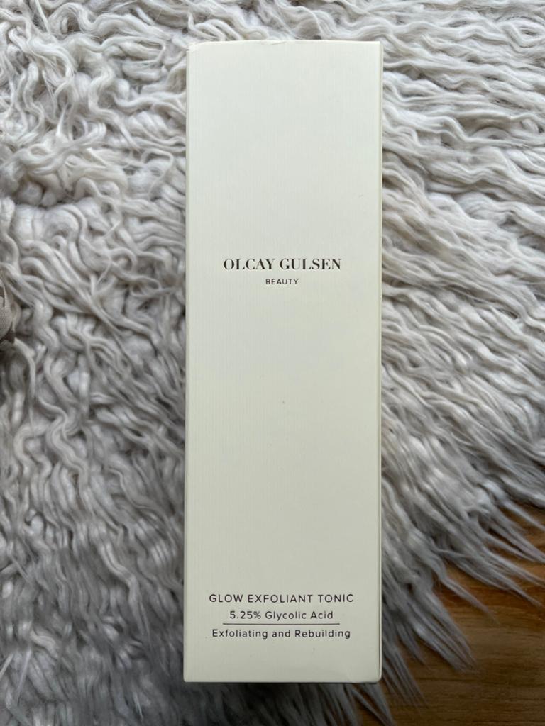 Olcay gulsen toilettas/glow exfoliant tonic, Ophalen of Verzenden, Nieuw