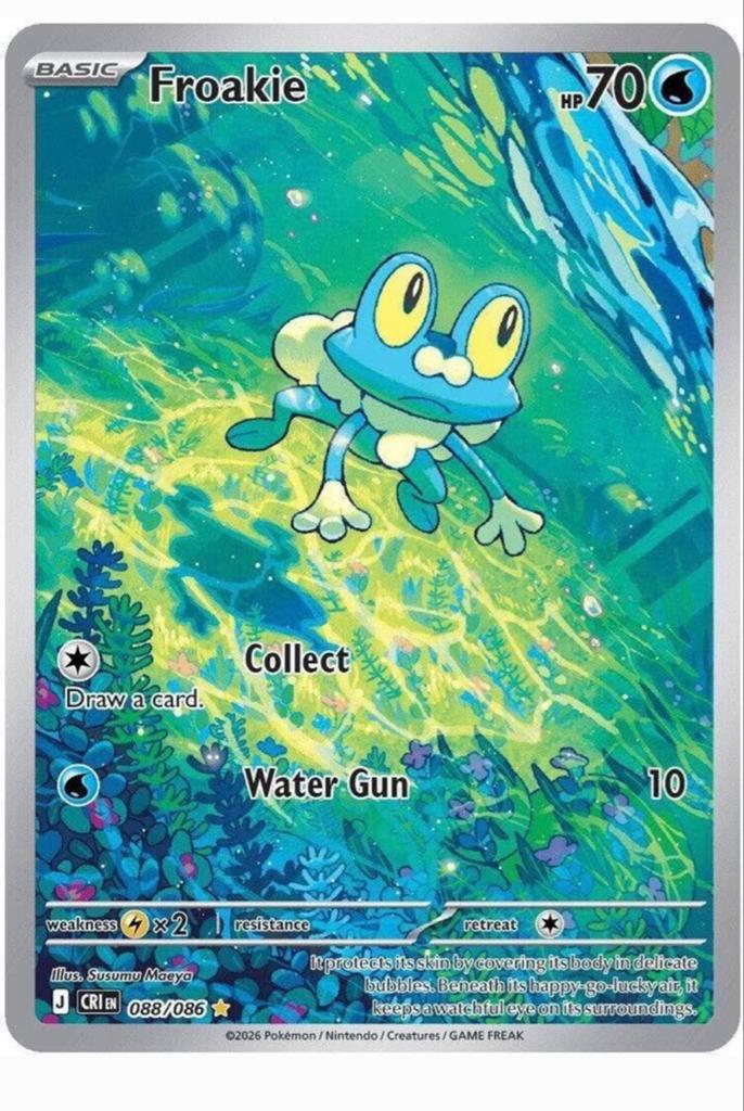 Pokemon Chaos Rising Froakie 088/086 NM, Ophalen of Verzenden, Nieuw, Losse kaart
