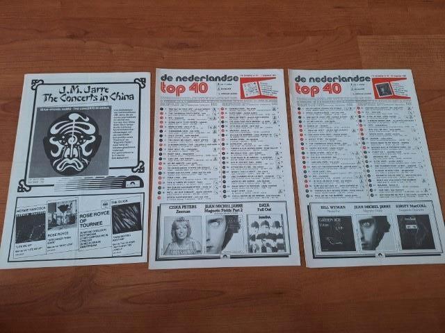 3 exemplaren Veronica Top 40 1981 1982 Jean Michel Jarre, Verzenden, Gebruikt, Boek, Tijdschrift of Artikel
