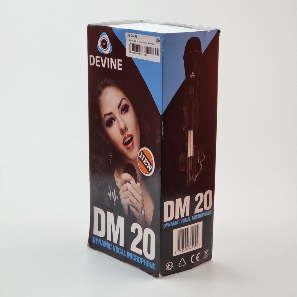 Devine DM 20 Dynamische Microfoon | Nieuw in doos, Muziek en Instrumenten, Devine, Nieuw, Sales@devineco.com, 42808 Christy Street, Suite 116
Fremont, CA 94538
USA