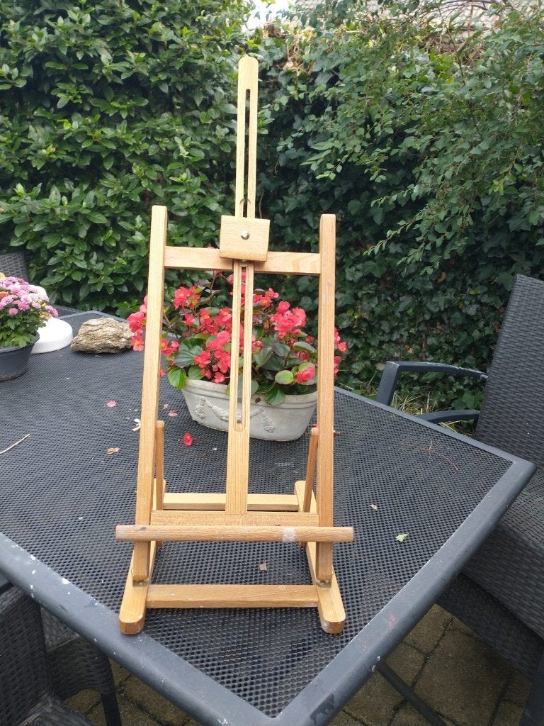 Houten schildersezel - Tafelmodel, Ophalen, Gebruikt, Ezel