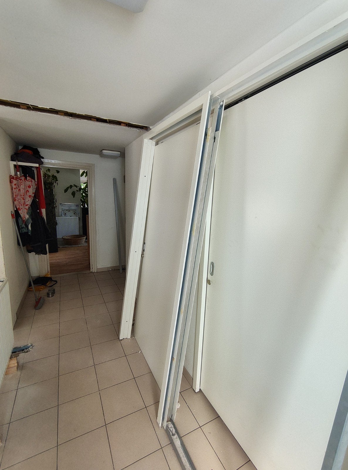 Inbouw schuifdeur, Binnendeur, Schuifdeur, 200 tot 215 cm, Hout