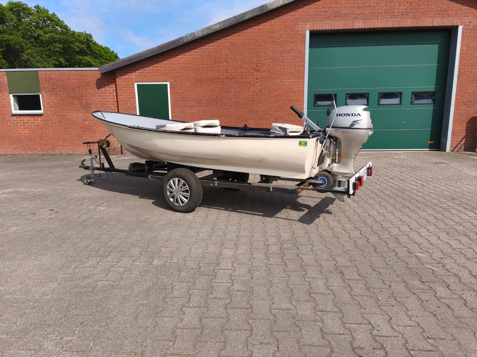 8 pk visboot en trailer, Ophalen, Complete set