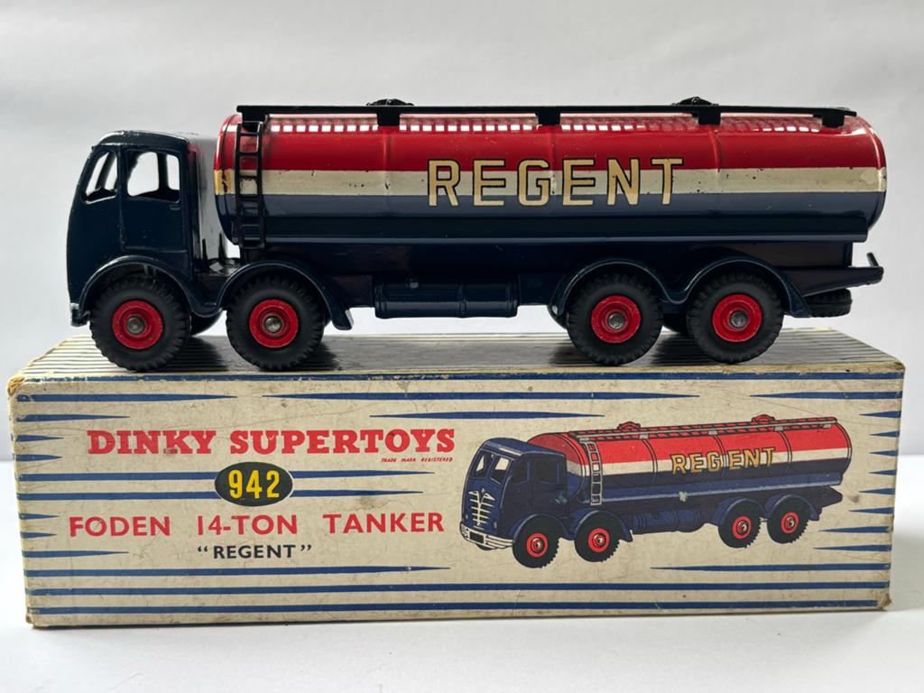 Dinky Supertoys 942 FODEN 14-TON TANKER REGENT + box TOPPER!, Ophalen of Verzenden, Zo goed als nieuw, Bus of Vrachtwagen, Dinky Toys