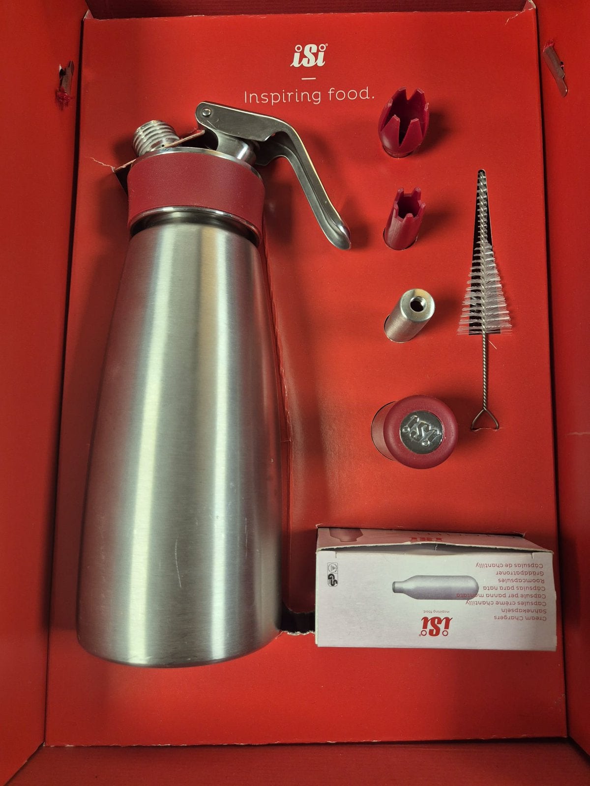 Slagroomkit iSi culinnaire geschenkenset, Ophalen of Verzenden, Gebruikt