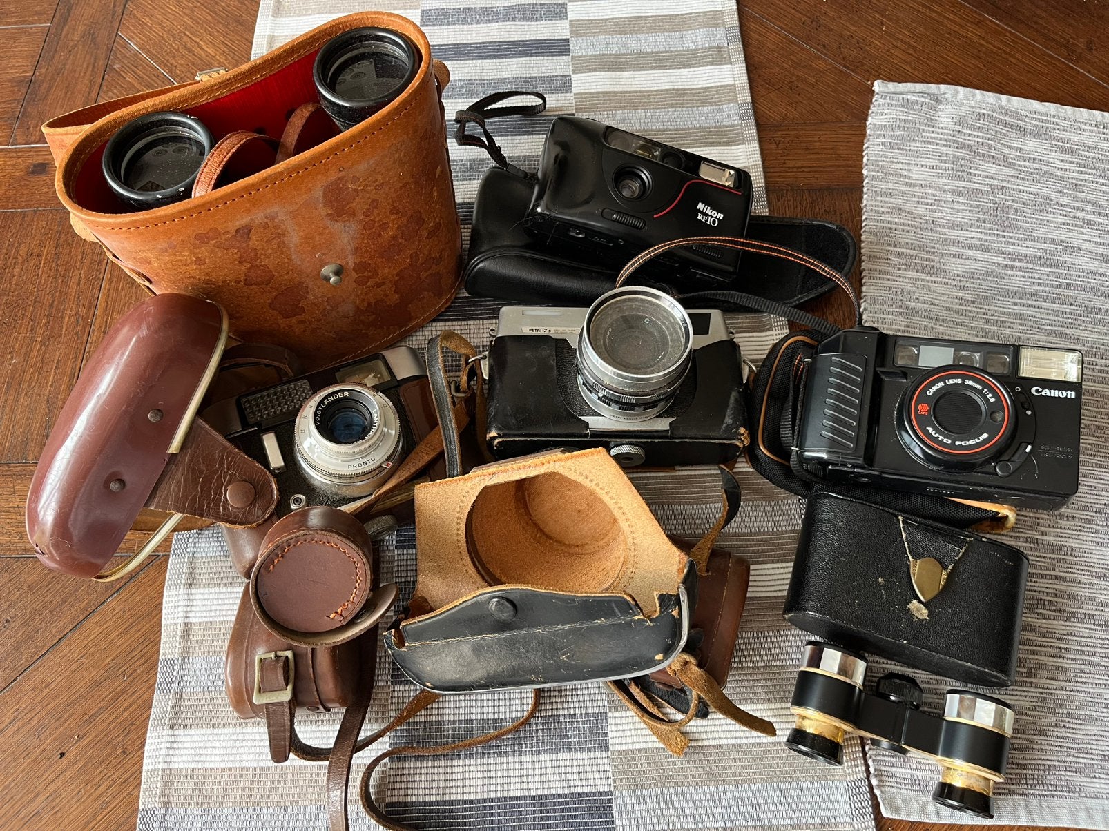 4x vitage foto camera, verrekijker en toneel kijker, Ophalen of Verzenden, Gebruikt