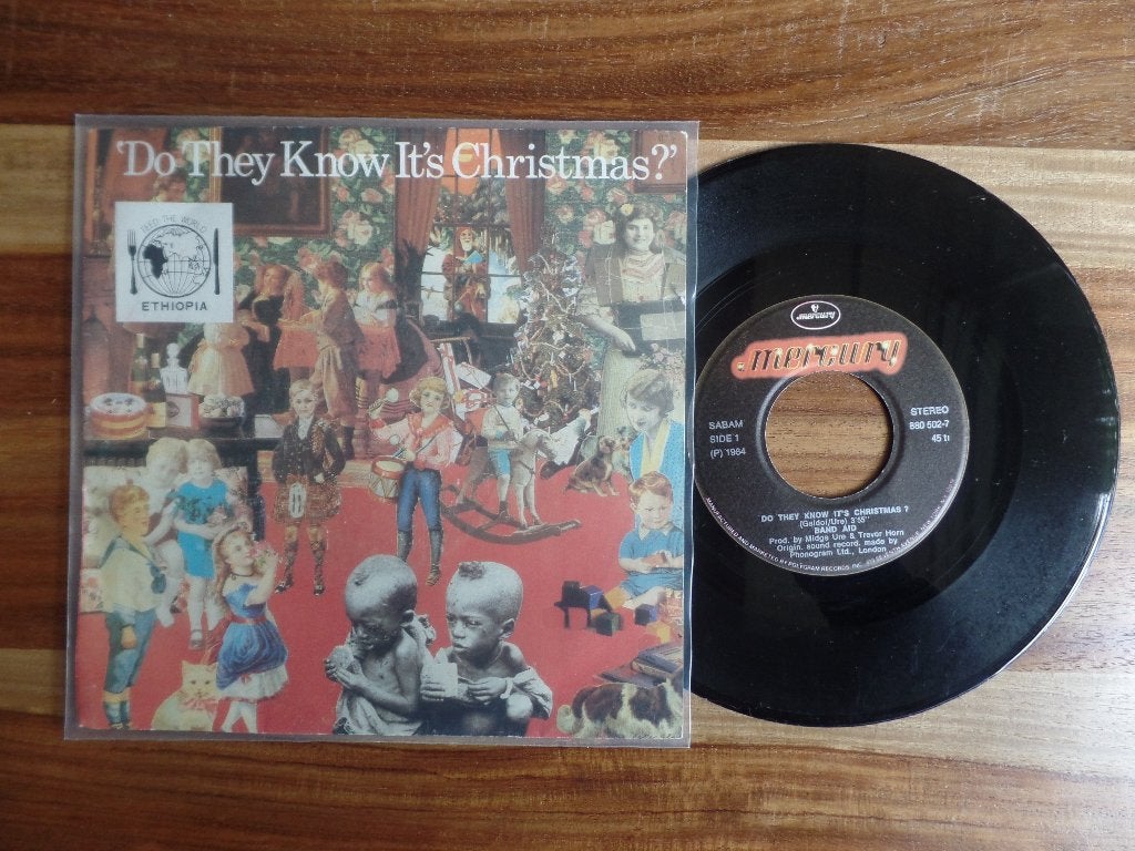 single  Band Aid - Do They Know It's Christmas?, Cd's en Dvd's, Ophalen of Verzenden, Gebruikt, 7 inch, Pop