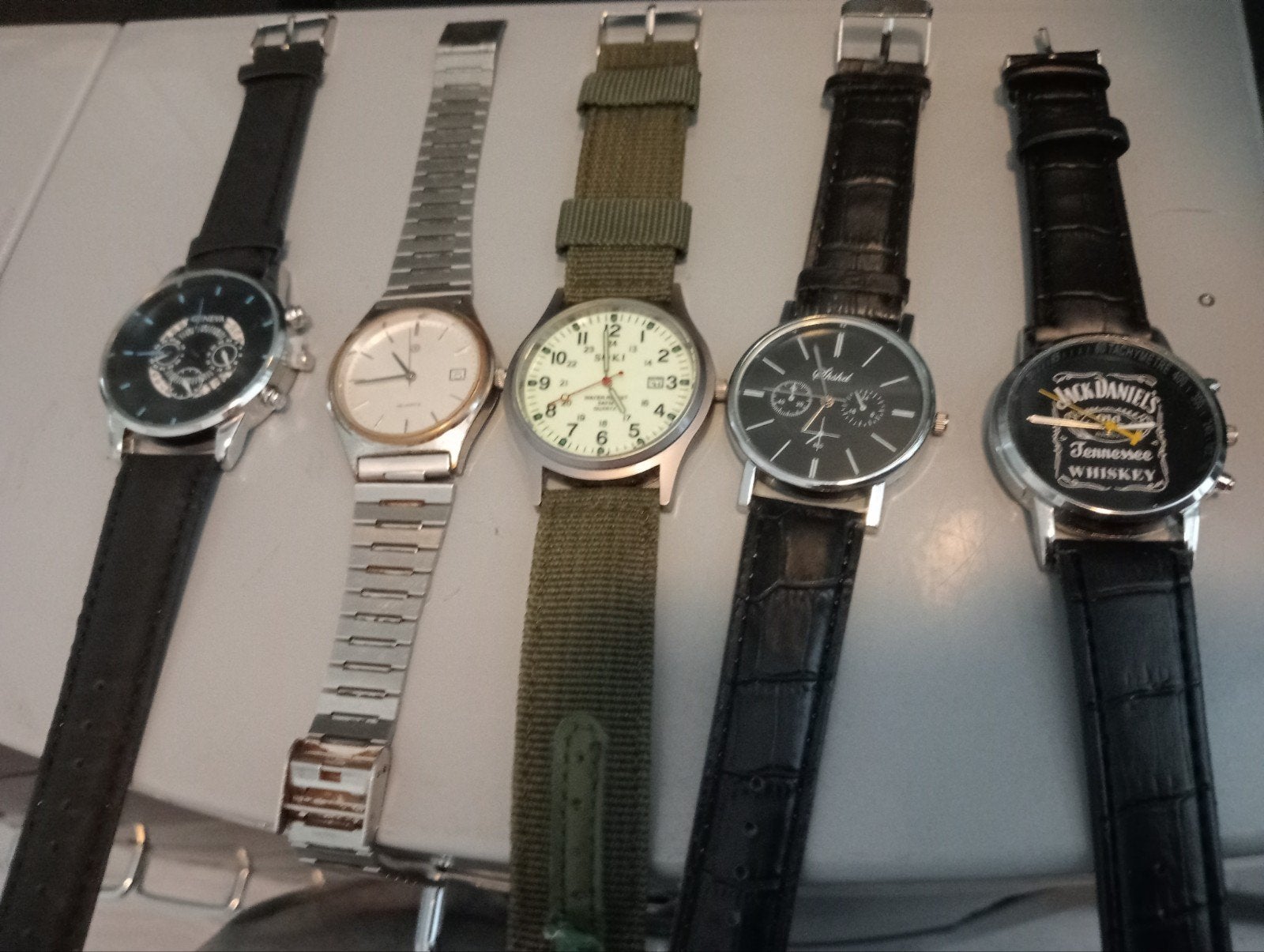 5 horloges bieden Ko, Staal, Polshorloge, Ophalen, Overige merken