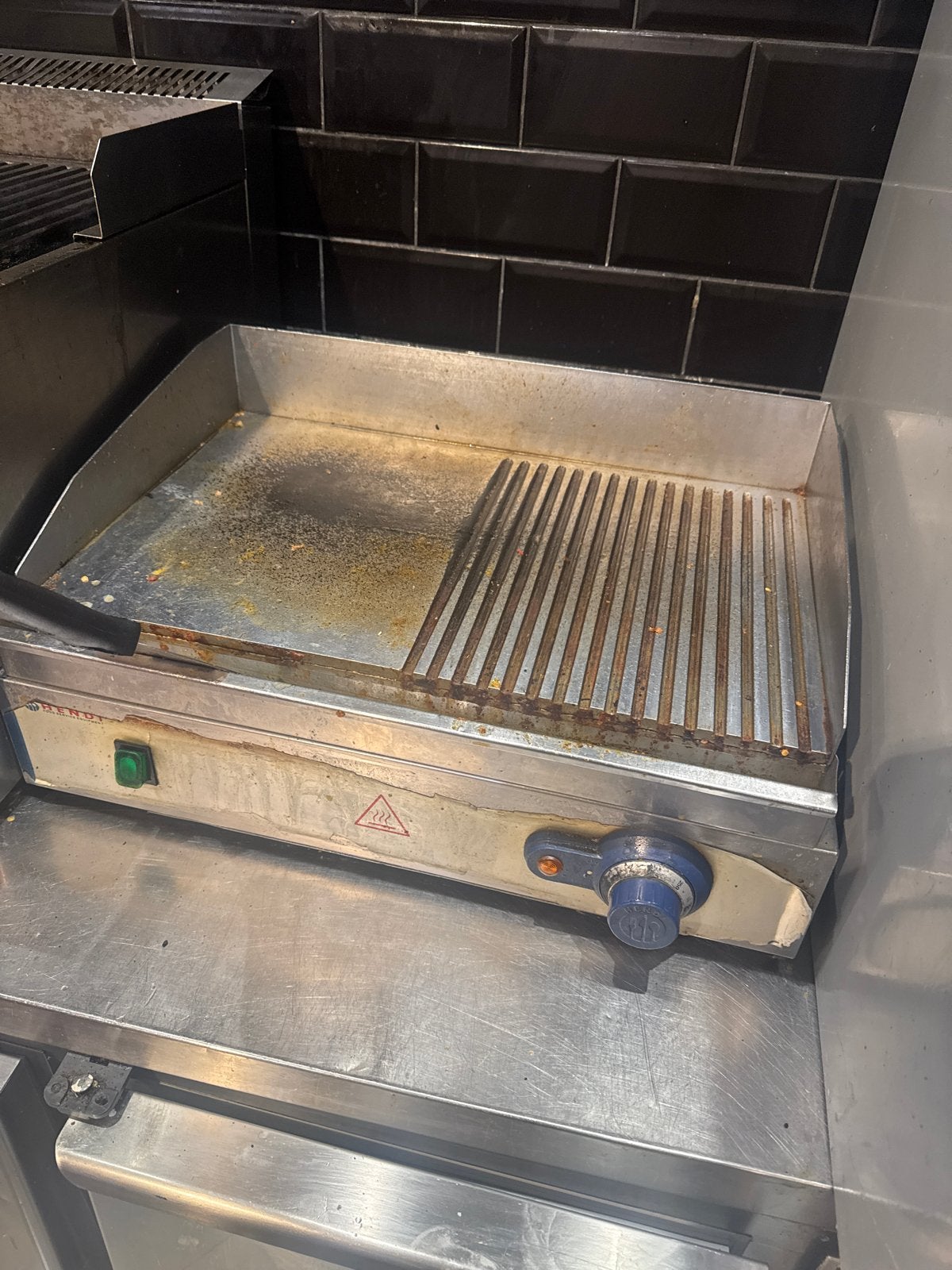 Gebruikte Horeca Grillplaat - Professionele Kwaliteit, Ophalen, Gebruikt, Fornuis, Frituur en Grillen
