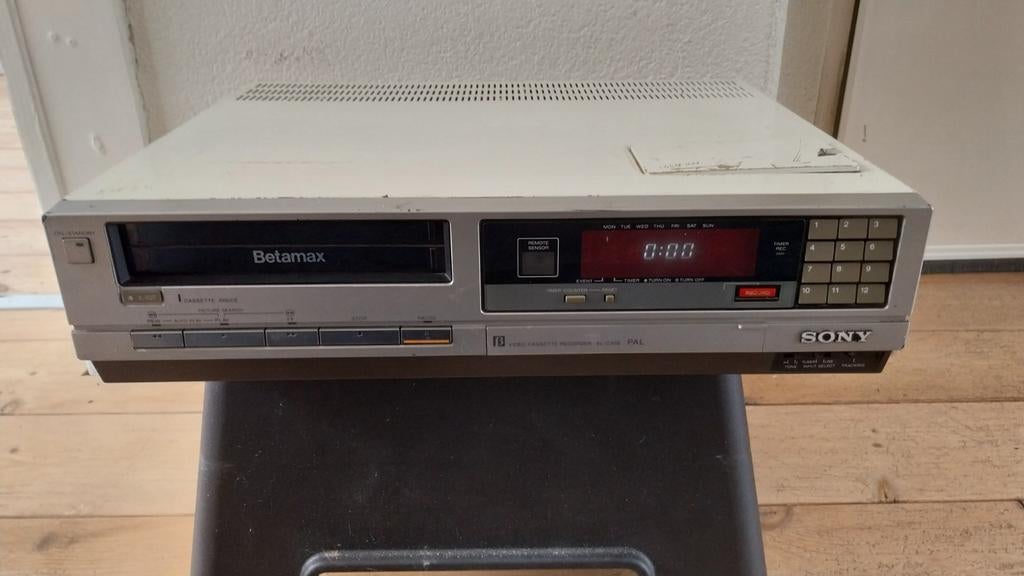 Sony Betamax SL-C30E PAL Videorecorder goed werkende, Audio, Tv en Foto, Videospelers, Ophalen of Verzenden, Niet werkend, Betamax-speler of -recorder