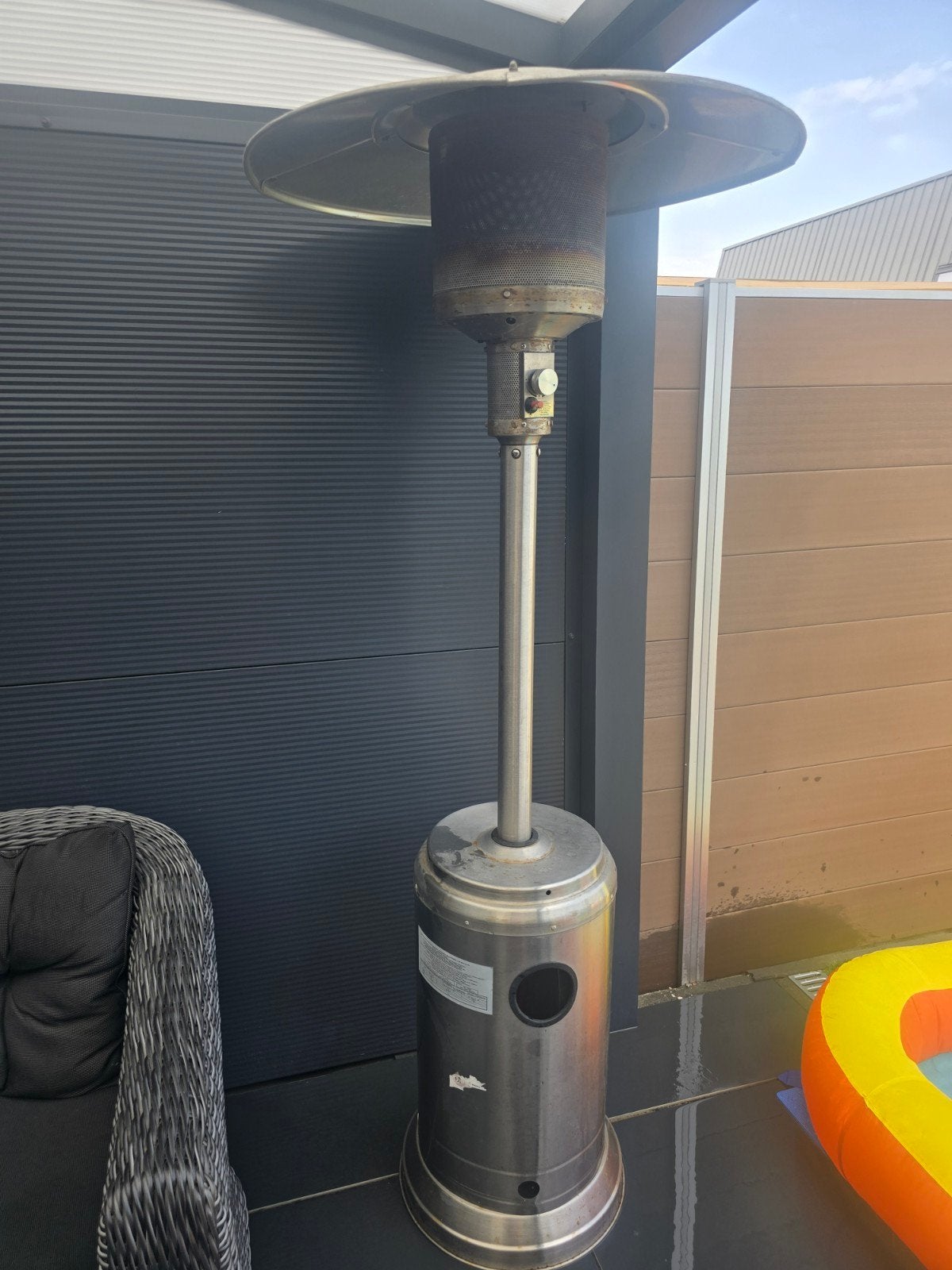Terrasverwarmer op gas - Gebruikt, Tuin en Terras, Ophalen of Verzenden, Gebruikt, Gas, Vloer