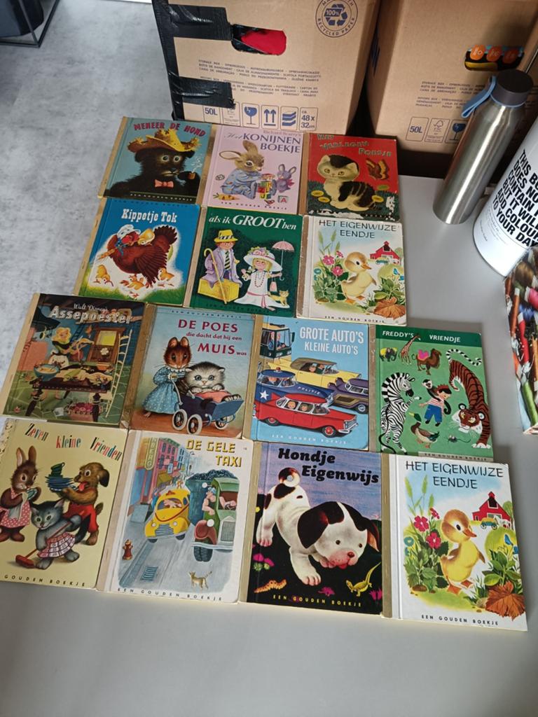 Gouden Boekjes Collectie - 14 Vintage Kinderboeken, Boeken, Kinderboeken | Jeugd | onder 10 jaar, Ophalen of Verzenden, Gelezen
