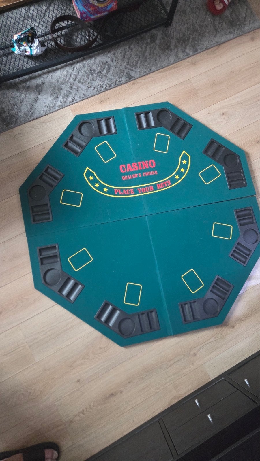 Opvouwbare pokertafel / casinotafel, Vijf spelers of meer, Ophalen of Verzenden, Gebruikt