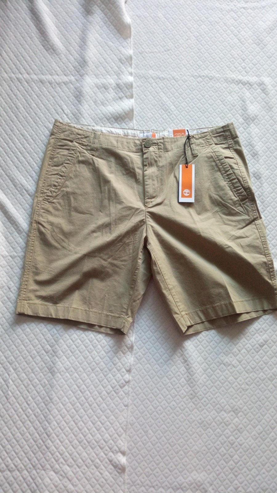 Timberland korte broek chino W35 Nieuw beige., Verzenden, Nieuw, Overige maten, Timberland