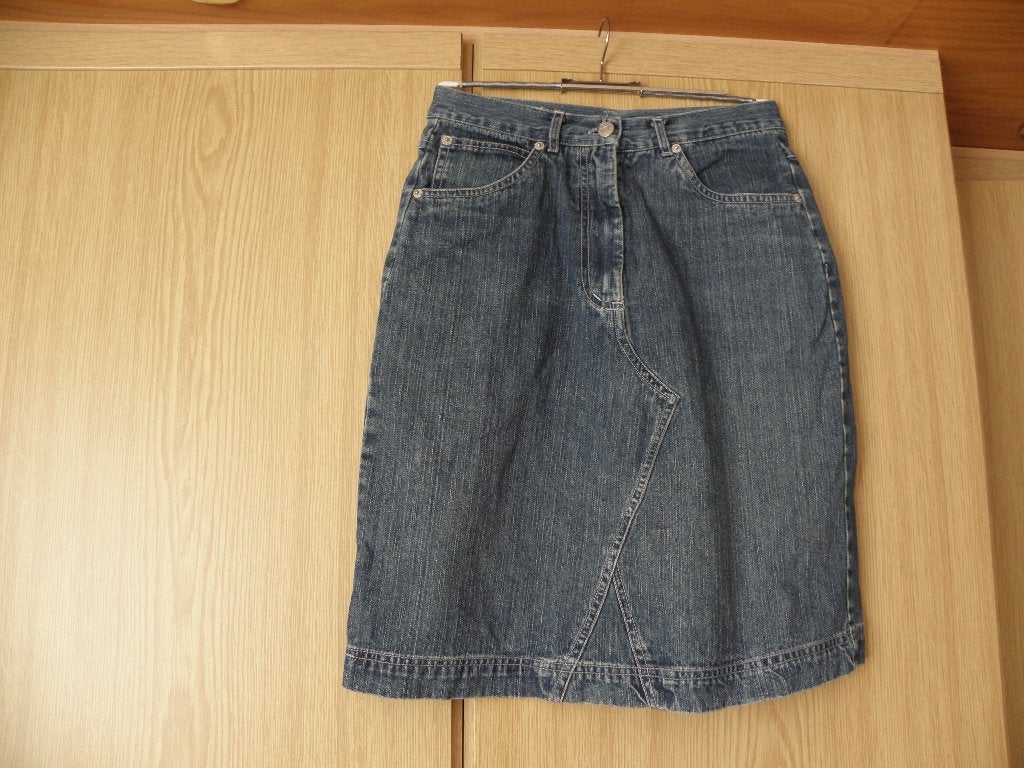 Goedkope basic blauw katoenen jeans rok 158/164 prima staat, Kinderen en Baby's, Kinderkleding | Maat 158, Gebruikt, Meisje, Ophalen of Verzenden