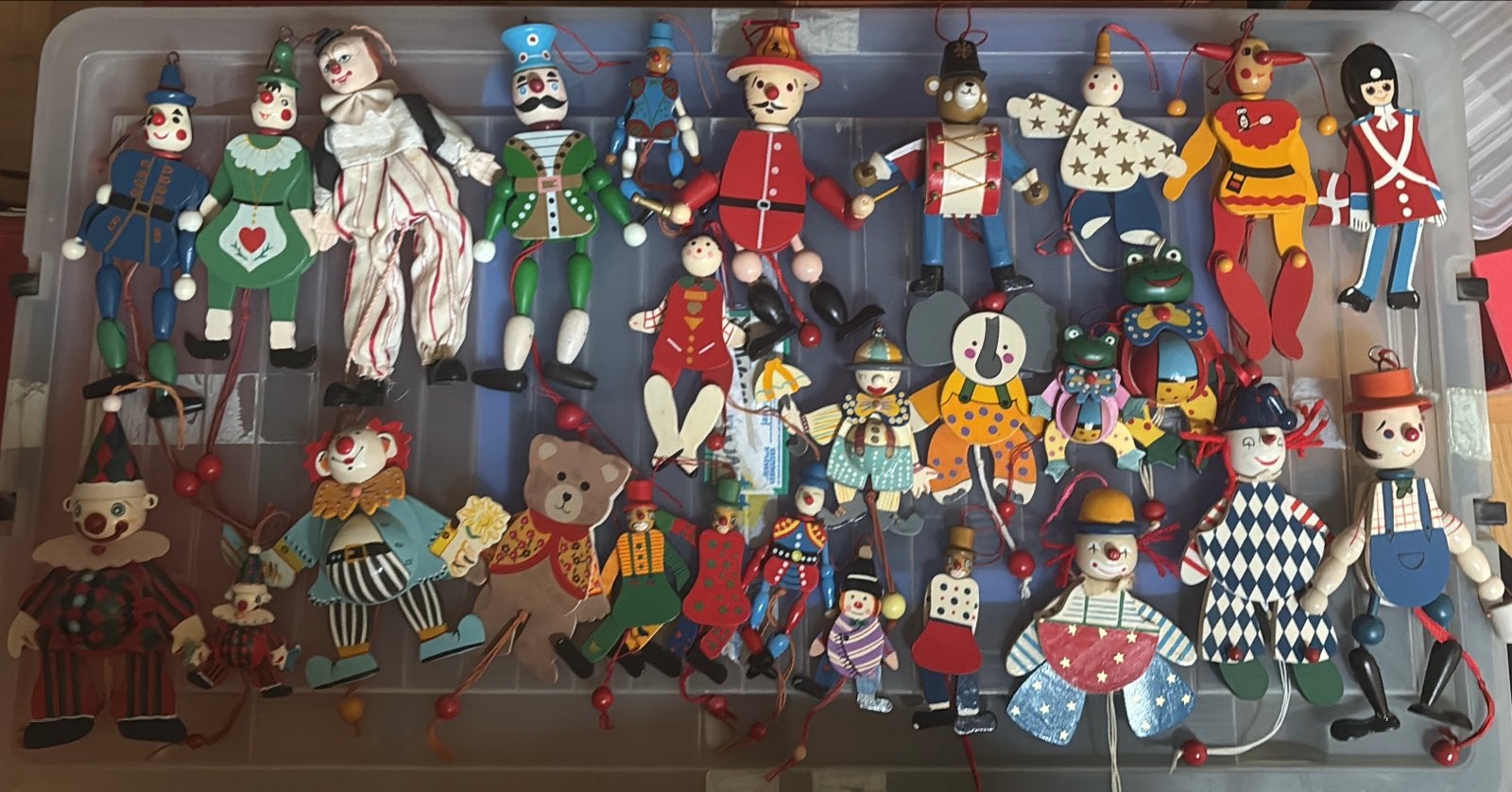 Grote collectie houten trekpoppen, Ophalen, Gebruikt, Overige typen