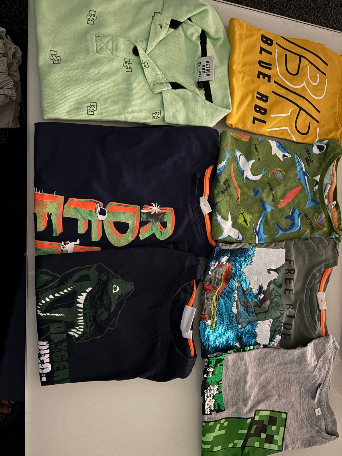 Jongenskleding pakket - 7 shirts maat 140/146, Kinderen en Baby's, Kinderkleding | Maat 140, Ophalen of Verzenden, Zo goed als nieuw