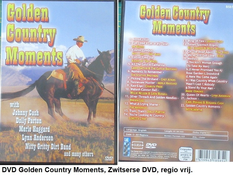 DVD, GOLDEN COUNTRY music, Alle leeftijden, Ophalen of Verzenden, Zo goed als nieuw