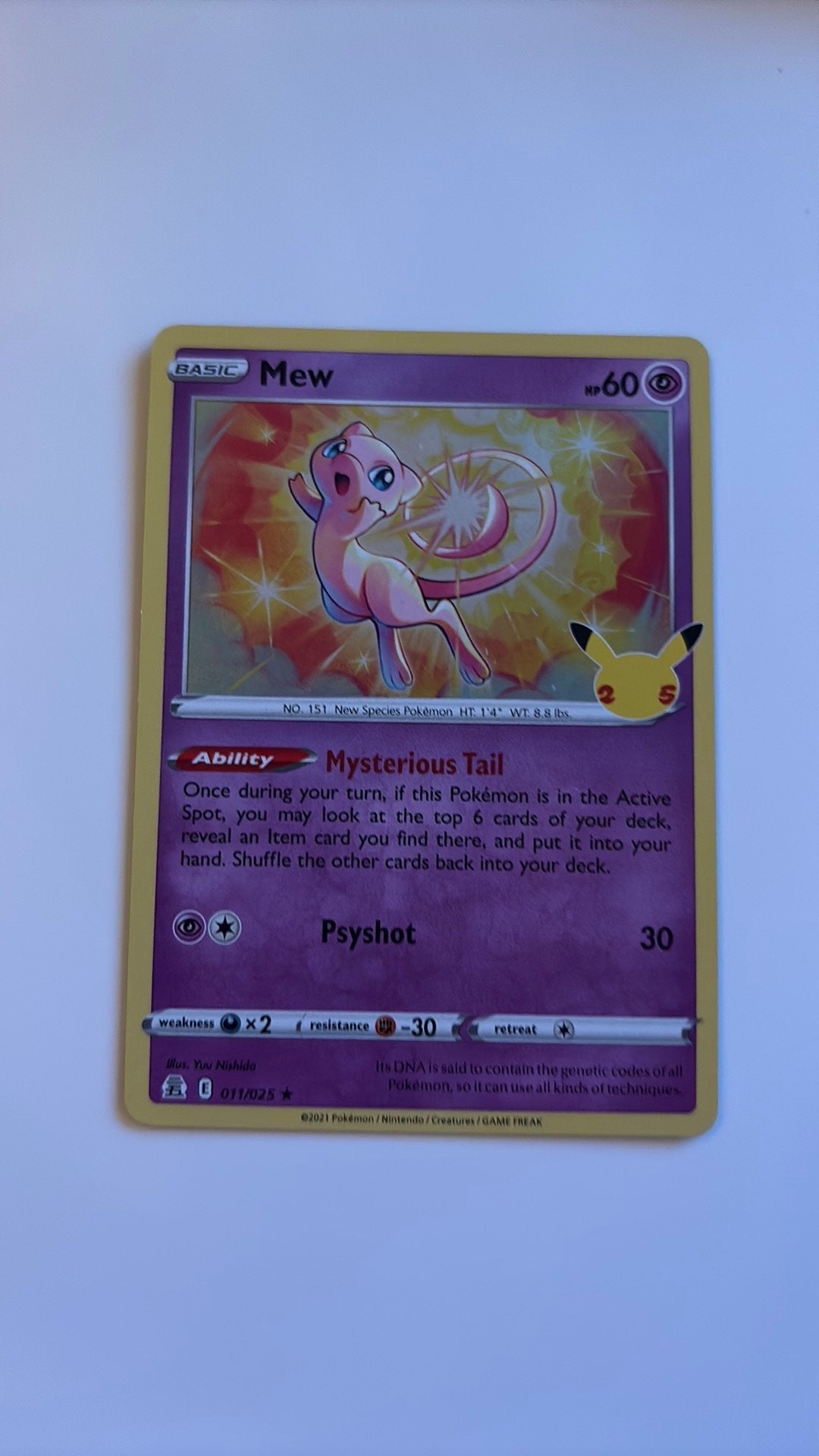 Mew pokémon kaart, Ophalen, Zo goed als nieuw