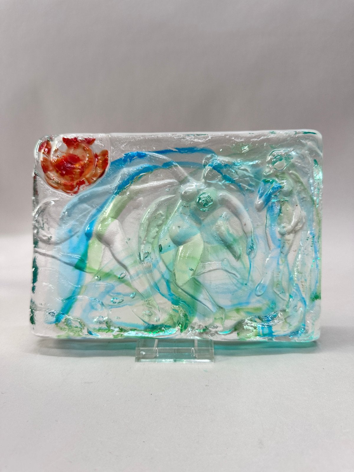 Murano glasreliëf – Sabino Ventura – Venere – jaren ’70, Ophalen of Verzenden