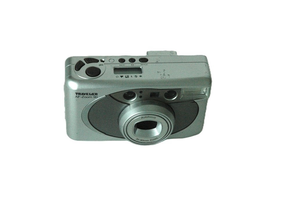 Traveler AF-Zoom 90 Compact Camera - Zilver, Ophalen of Verzenden, Gebruikt, Compact, Overige Merken