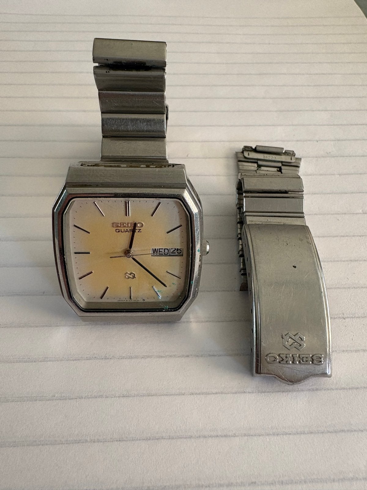 Vintage Seiko Quartz Polshorloge - Gebruikt, Sieraden, Tassen en Uiterlijk, Horloges | Heren, Seiko, Gebruikt, Staal, Polshorloge