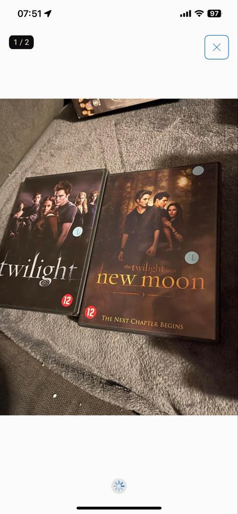 Twilight Saga: Twilight & New Moon DVD's, Ophalen of Verzenden, Zo goed als nieuw