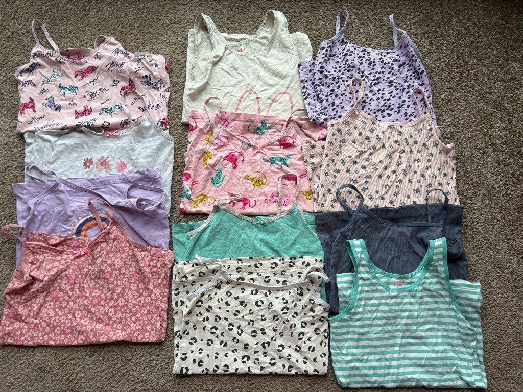 Hema meisje hemden pakket, maat: 134, Nacht- of Onderkleding, Meisje, Ophalen of Verzenden, Zo goed als nieuw