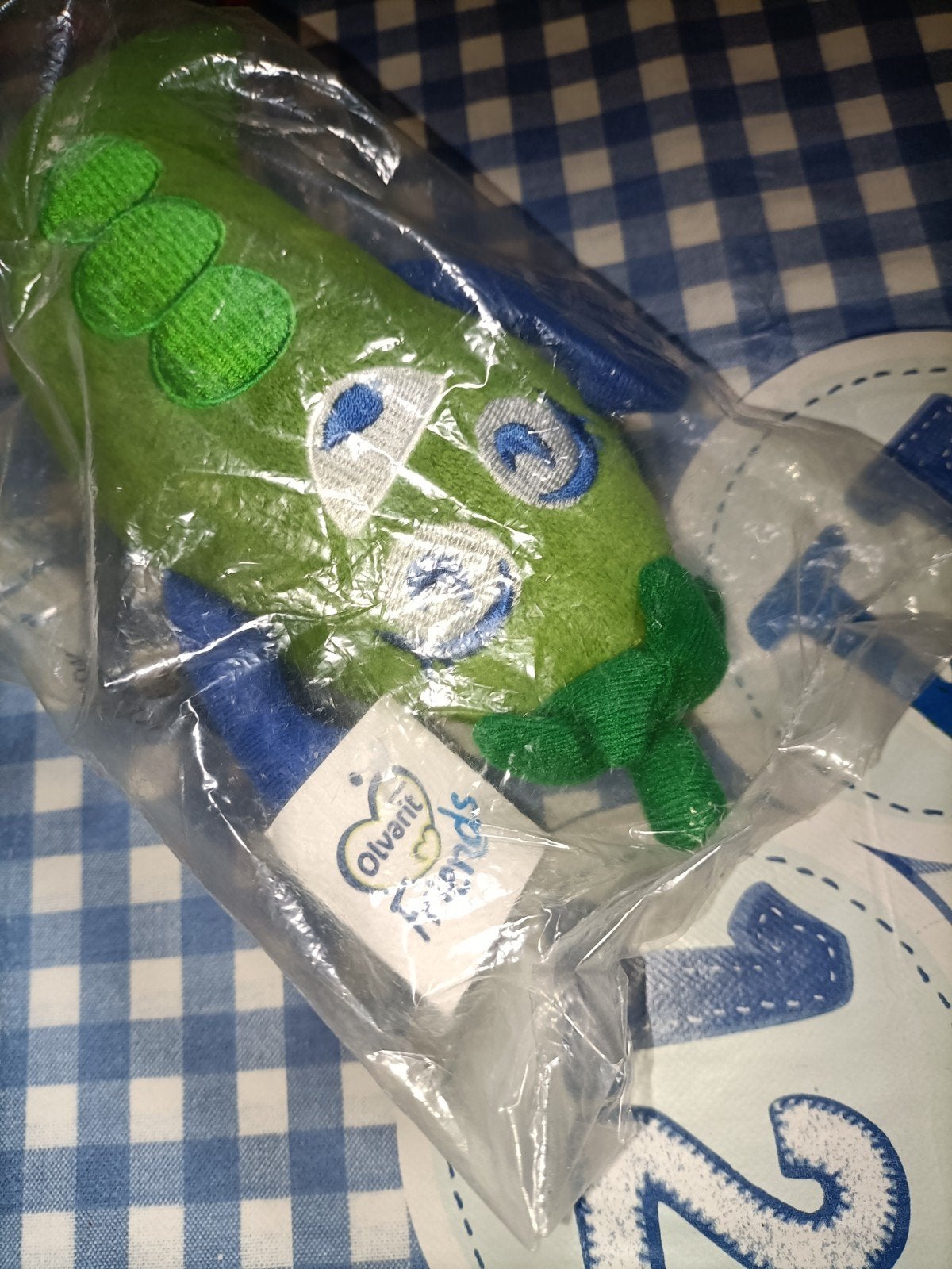 Olvarit knuffel Daantje Doperwtje nieuw in plastic, Ophalen of Verzenden, Nieuw, Overige typen