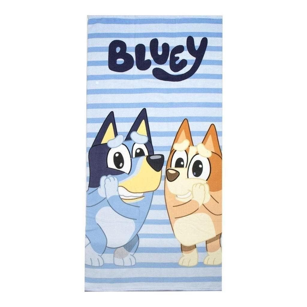 Bluey en Bingo Badlaken - Sneldrogend Strandlaken, Bluey, Jongen of Meisje, One size, Nieuw