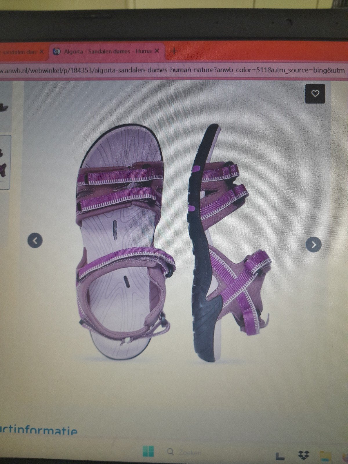 NIEUW Algorta- sandalen dames Human Nature 40, Kleding | Dames, Schoenen, Ophalen of Verzenden, Zo goed als nieuw, Sandalen of Muiltjes