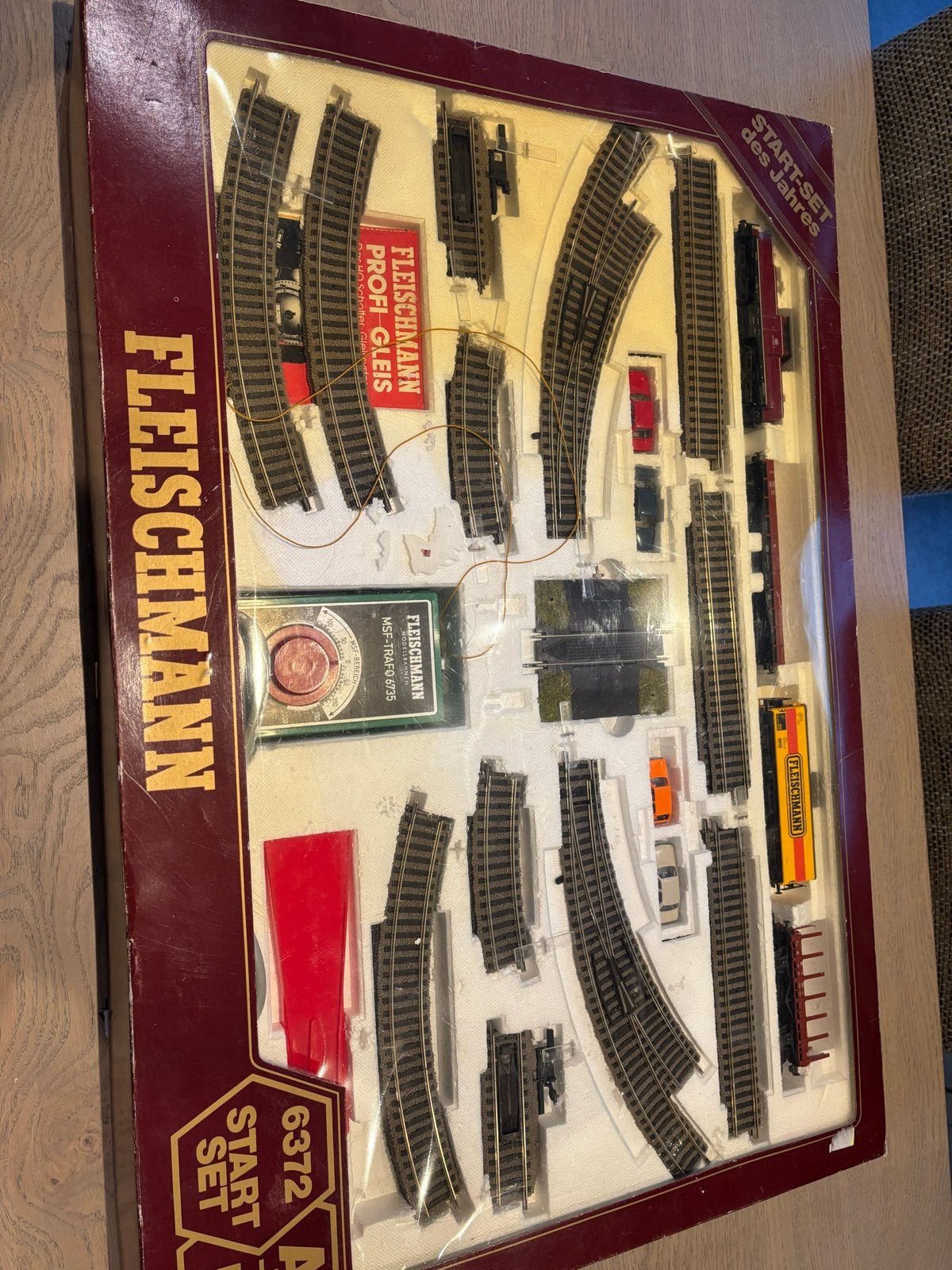 Fleischmann HO Treinset met Locomotief, Wagons en Rails, Hobby en Vrije tijd, Ophalen, Gelijkstroom, Fleischmann, 1234aA