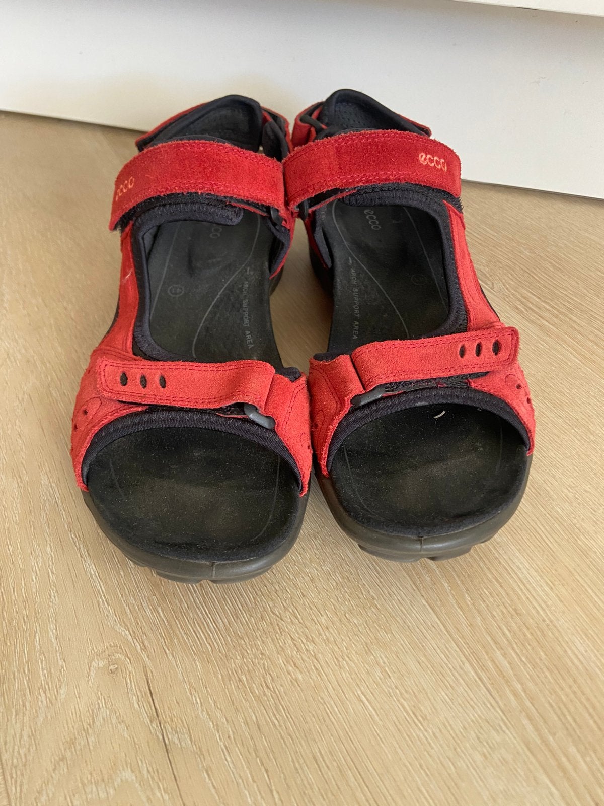 Ecco sandalen 41, Gedragen, Rood, Sandalen of Muiltjes, Ophalen of Verzenden