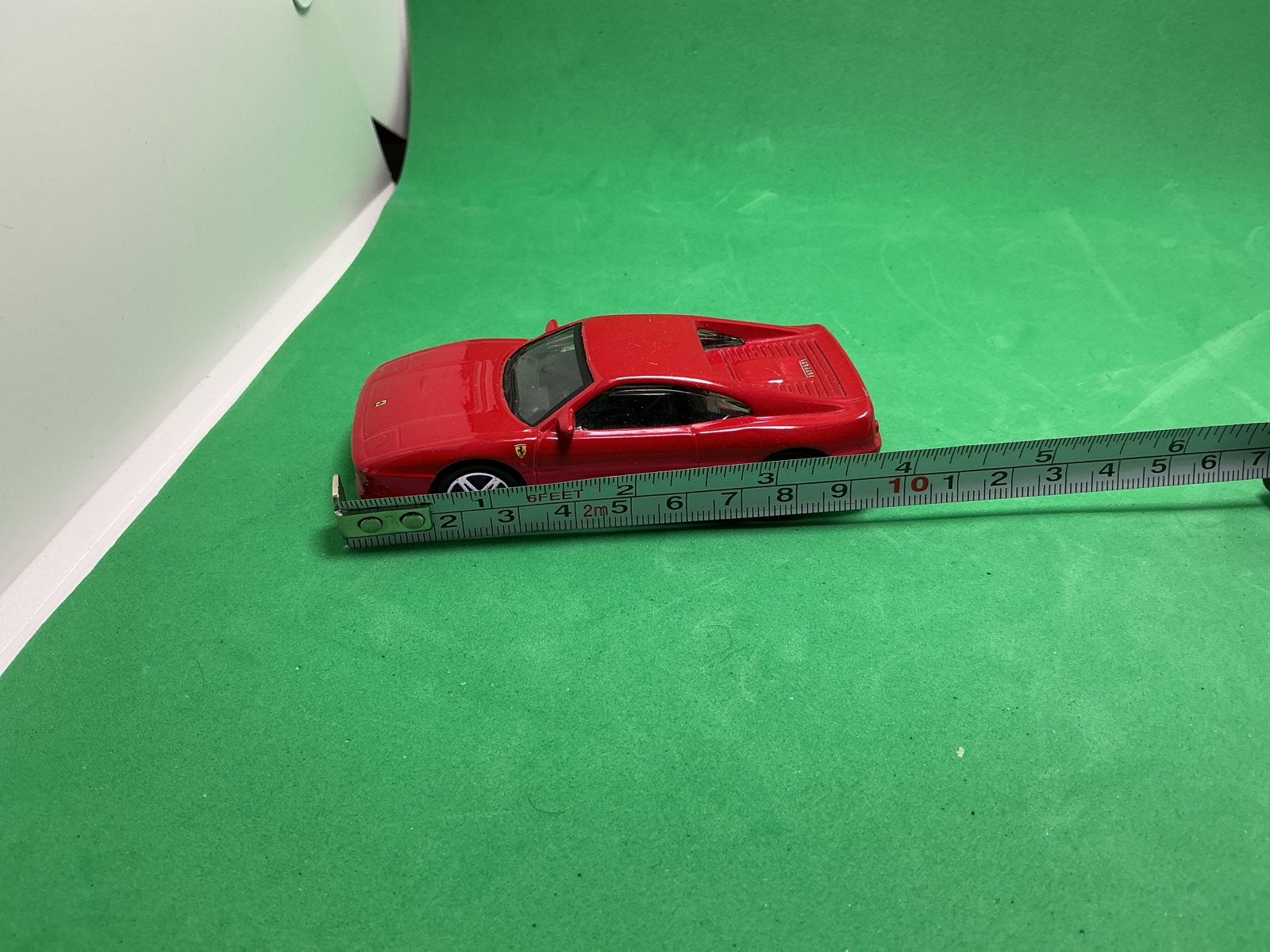 Burago Ferrari F355 Berlinetta 1/43 Modelauto Rood, Ophalen of Verzenden, Gebruikt, Auto, Overige merken