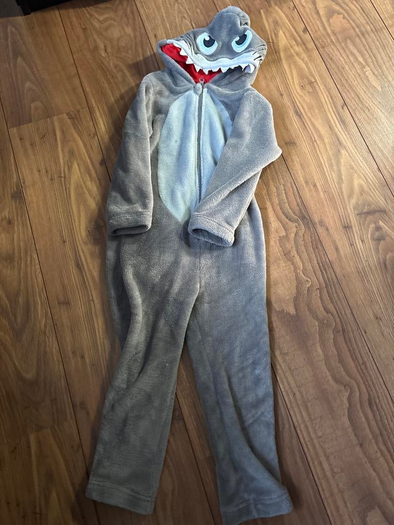 Haaien onesie maat 110/116, Ophalen of Verzenden, Gebruikt, Jongen of Meisje, Nacht- of Onderkleding
