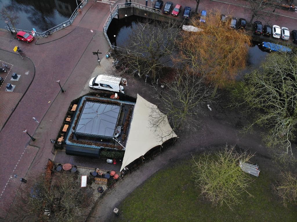 Te koop: zo goed als nieuwe Stretchtent CHINO +/- 60m2, Opvouwbaar, Partytent, Zo goed als nieuw, 8 meter of meer