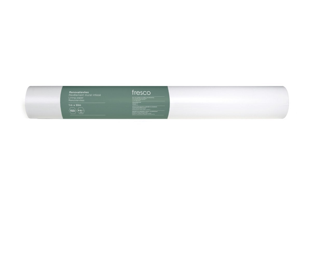 2 rollen Renovatievlies 150gr - 50m, Huis en Inrichting, Stoffering | Behang, Ophalen, Minder dan 10 m², Wit